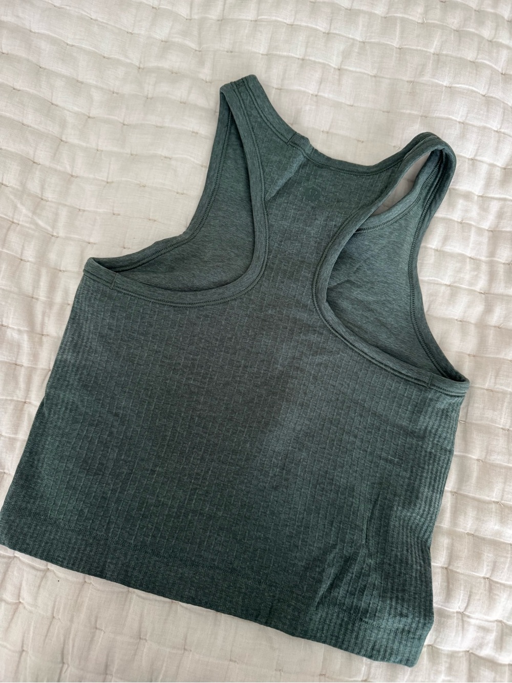 Lululemon Ribbed Racerback Tank Top - Forest Green